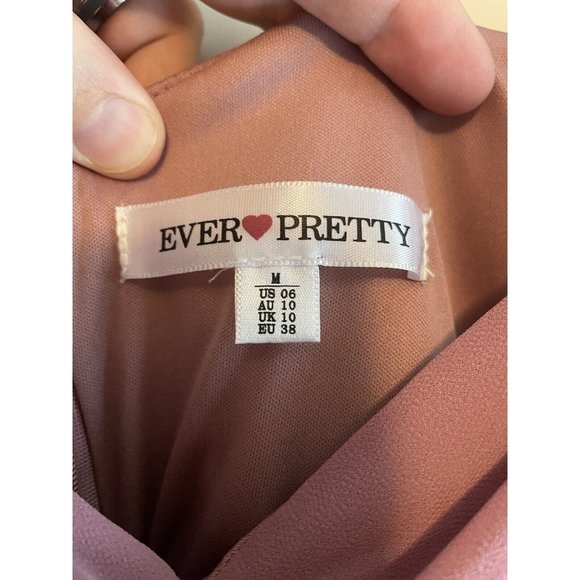 Ever-Pretty V Neck Short Sleeve Spaghetti Straps Maternity Formal Dress Size M - Picture 3 of 14